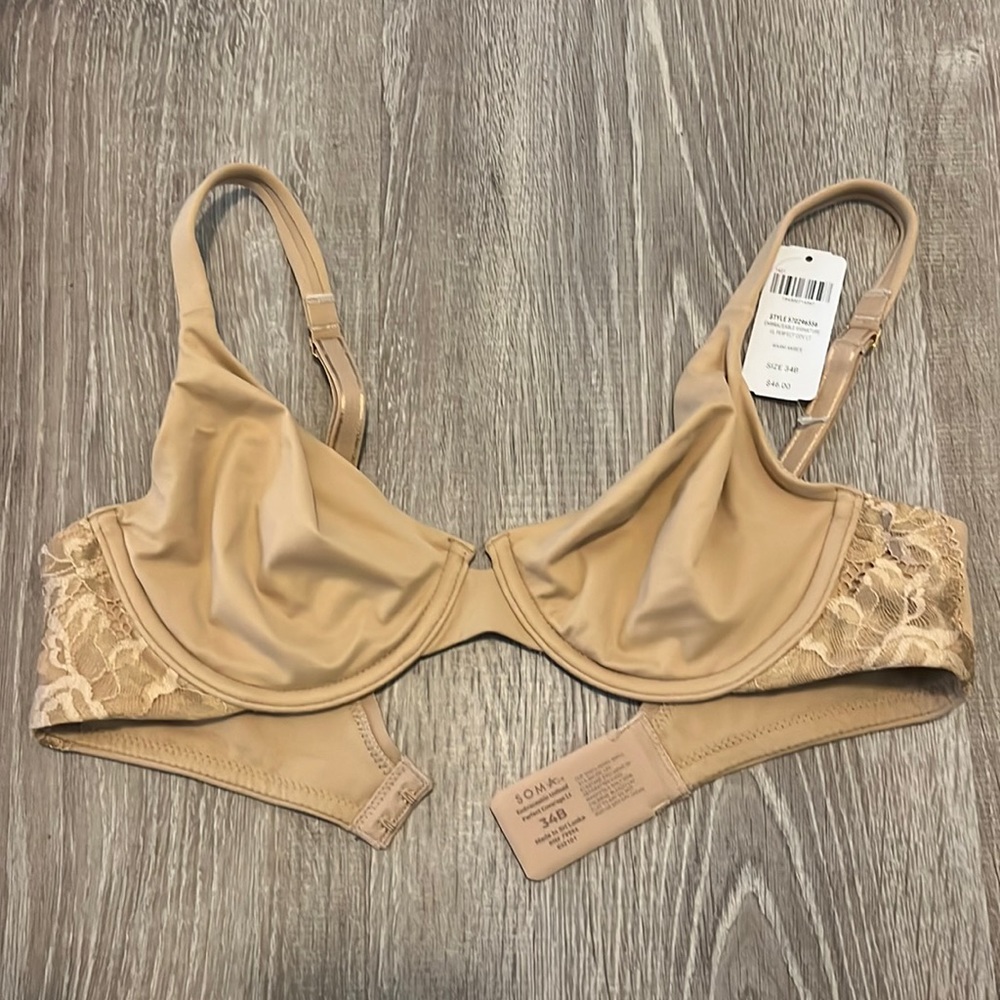Soma Embraceable unlined perfect coverage bra 34B